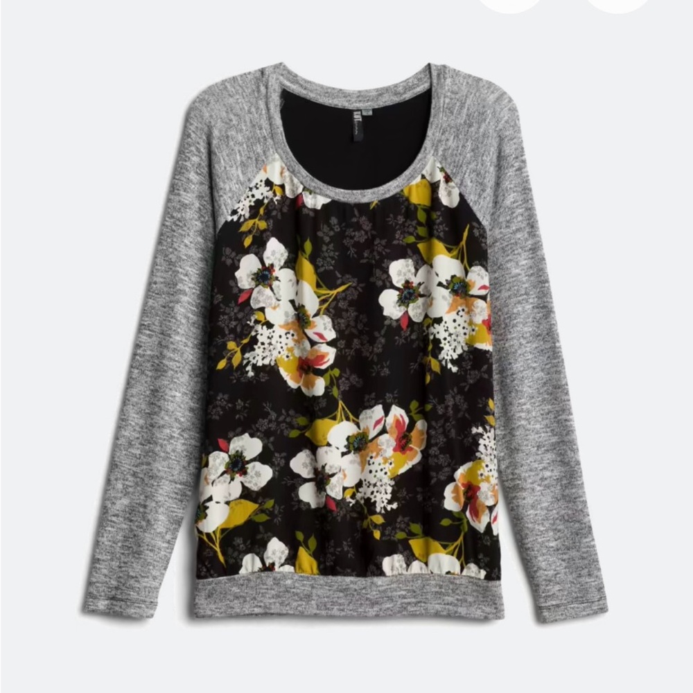 floral print women's tshirt, size S
